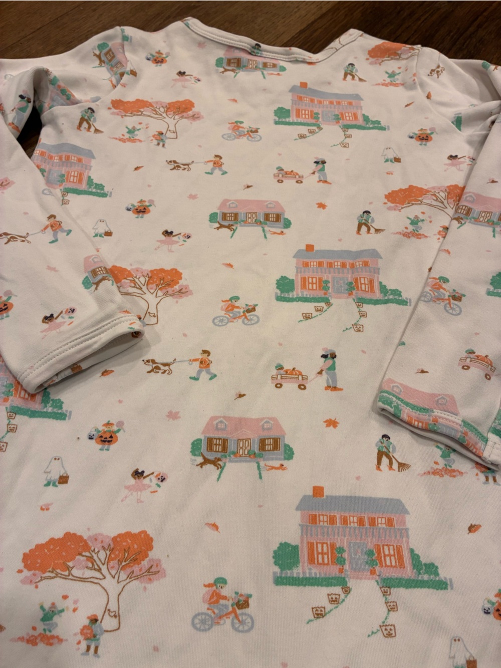 The Beaufort Bonnet Company Fall Scene Dress Thanksgiving Autumn Pumpkin 10 Girl - Picture 7 of 12